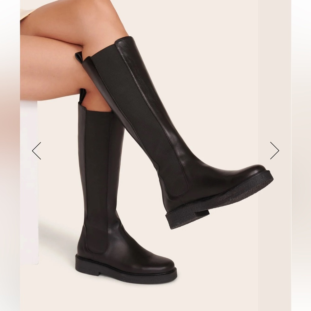 STAUD Black Over the Knee Boots